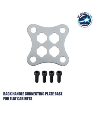 GLOBOSTAR® PLATE 41045 Σύνδεσμος Ένωσης Καμπίνων για Οθόνες LED Video Wall με Διαστάσεις Καμπίνας 50x50cm & 100x100cm - Μ9 x Π0.3 x Υ9cm